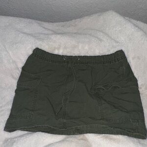 No Boundaries Olive Green Skirt